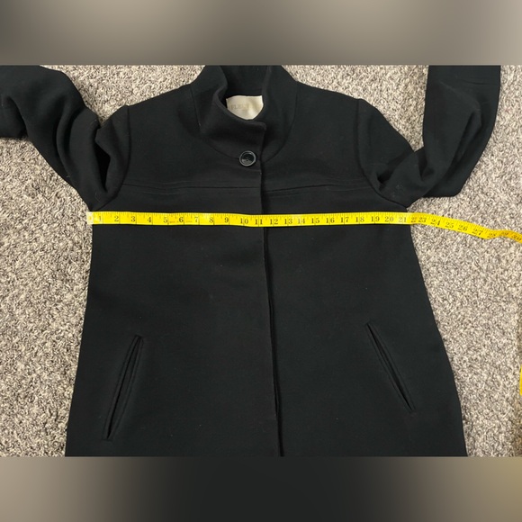 Fleurette loro piana wool coat size 10 black - Picture 9 of 10